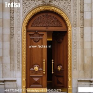 Solid Wood Classic Door Wooden Door Sunmica Design No-7521