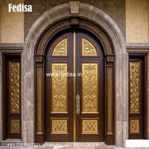 Mahogany Classic Doors Jali Main Door Design No-7523