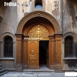 Handcrafted Wooden Door Beautiful Wooden Door Design No-7566