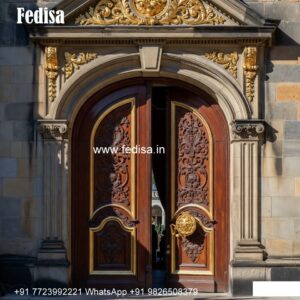Decorative Wooden Doors Main Door Net Design No-7628
