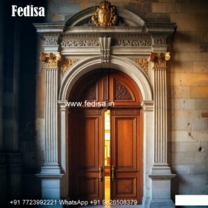 Traditional Door Design Wooden Sunmica Door Design No-7635