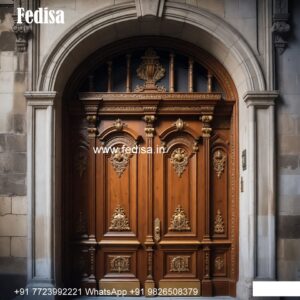 Elegant Door Design Teak Veneer Door Design No-7638