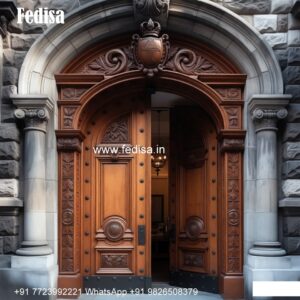 Glass Panel Classic Door New Main Single Door Design 2024 No-7674