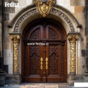 Royal Entrance Door Front Door Mirror Design No-7723