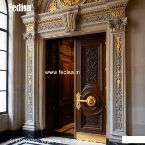 Front Entrance Classic Door Puja Gate Design No-7740