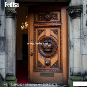 Vintage Wooden Door Double Door With Window Design No-7759