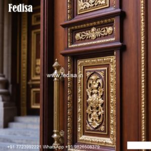 Engraved Wooden Door Door Design For Balcony No-7796