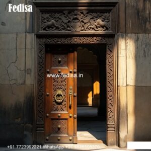 Glass Panel Classic Door Fabricated Door Design No-7797