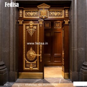 Vintage Wooden Door Cnc Steel Door Design No-7800