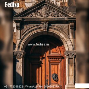 European Classic Door Pooja Doors With Bells No-7896