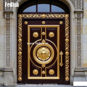 Carved Door Patterns Bedroom Door Lock Design No-7914