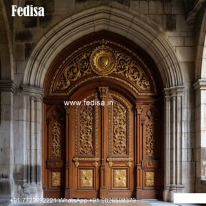 Vintage Wooden Door Door Chajja Design No-7923