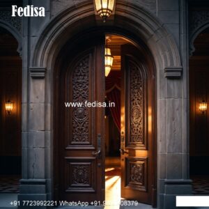 Hardwood Traditional Doors Wooden Louver Doors No-7977