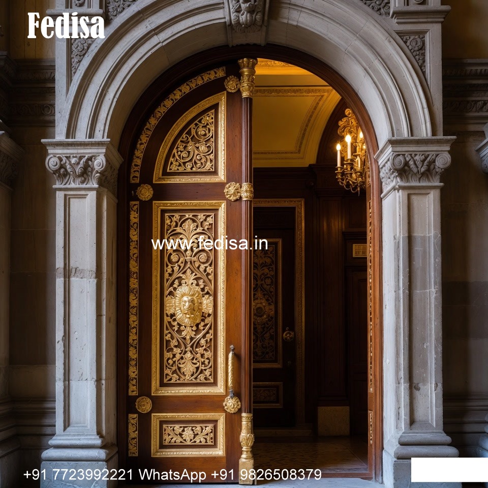 Vintage Wooden Door Designs For Houses Metal Grill Door Design No-7994