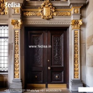 Decorative Wooden Doors Net Double Door Design No-7997