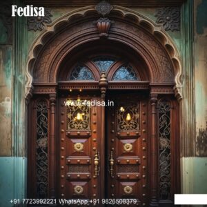 Antique Door Style Upvc Main Door Design No-8008