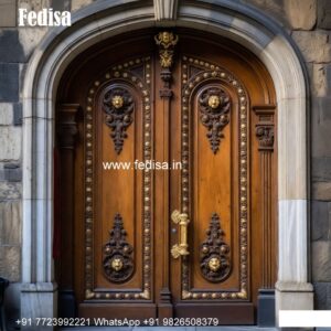 Decorative Wooden Doors Stylish Main Door Design No-8038