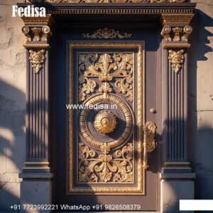 Traditional Carved Wooden Front Door Ideas Door For Bedroom Design No-8074