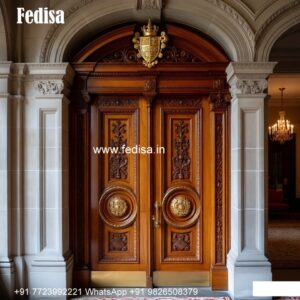 Teak Wood Door Design House Main Entrance Door Design No-8096