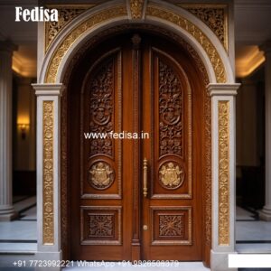 Rustic Classic Door Modern Grill Door Design No-8104