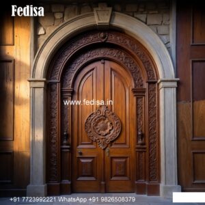 Double Door Classic Style Plywood Sunmica Door Design No-8122