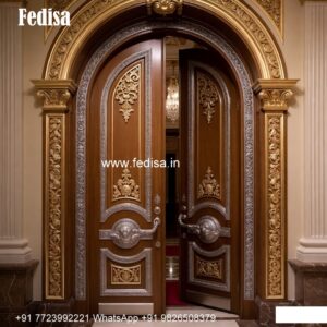 Hardwood Traditional Doors Main Door Wood Design 2024 No-8141