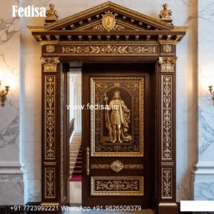 Royal Entrance Door Sagwan Main Double Door Design No-8174