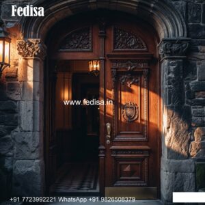 Mahogany Classic Doors Sliding Door Design For Main Gate No-8179