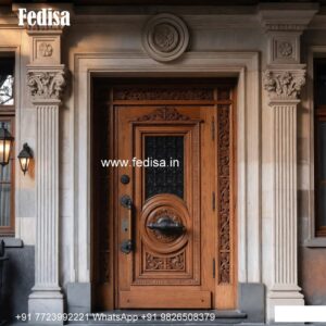 Hardwood Traditional Doors Main Door Design No-8182