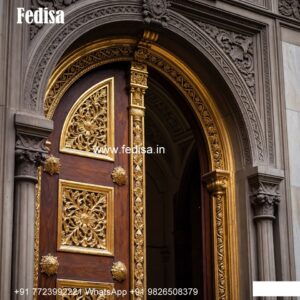 Elegant Double Door Classic Entry Design Bedroom Door Design No-8200