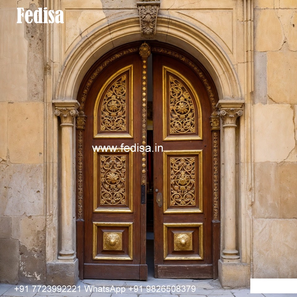 Handcrafted Wooden Door Traditional Main Door Designs For Home No-8222