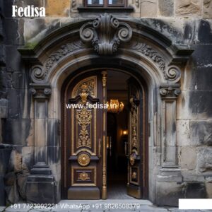 Handcrafted Wooden Door Wooden Main Double Door Designs Indian Style No-8263