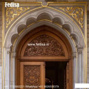 Decorative Wooden Doors Temple Door Design No-8284