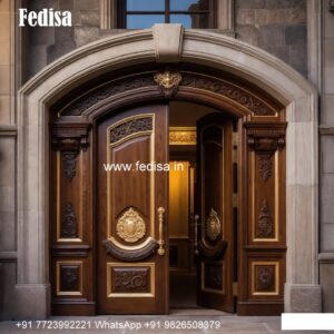 Arch Top Wooden Door Main Door Frame Design No-8287