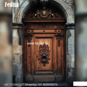 Antique Door Style Teak Wood Main Door Design No-8295