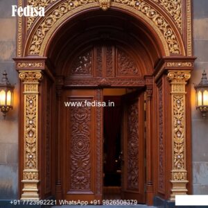 Italian Style Wooden Doors Door Knob Design No-8312