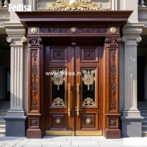 Elegant Double Door Classic Entry Design Double Door Design 2024 No-8323