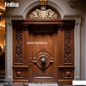 Mahogany Classic Doors Wooden Glass Door Designs For Home No-8343