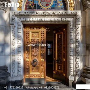 Villa Entrance Door Shop Shutter Design No-8357