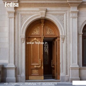 Elegant Double Door Classic Entry Design Main Door Designs For Home Iron No-8364