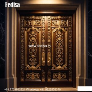 Traditional Door Design Simple Pooja Room Door Designs In Wood No-8373