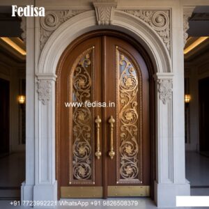 Mahogany Classic Doors Double Door Gate Design No-8384