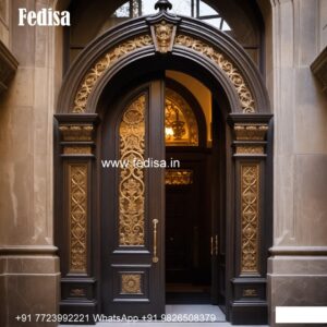 Colonial Style Door Front Door Glass Design No-8390