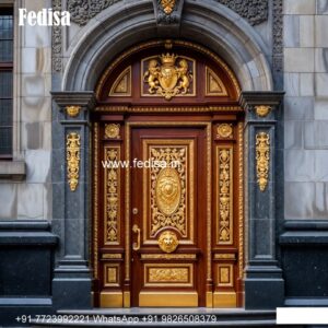 Double Door Classic Style Door Chokhat Design No-8409