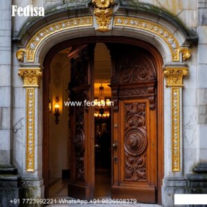 Wooden Carved Door Design Plastic Door Design No-8419