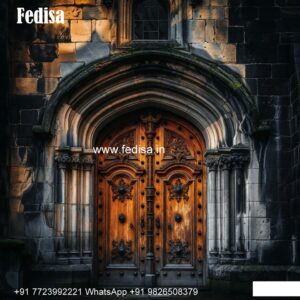 Engraved Wooden Door Sliding Door For Kitchen Entrance No-8452