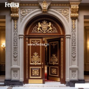 Solid Wood Classic Door Sliding Door Design For Bedroom No-8464