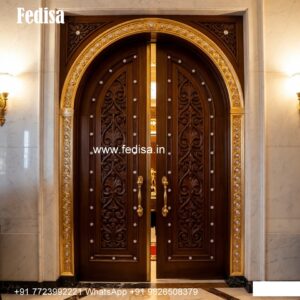 Traditional Carved Wooden Front Door Ideas Flat Door Design No-8484