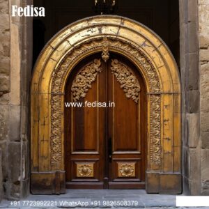 Arch Top Wooden Door Room Door Design For Home No-8492