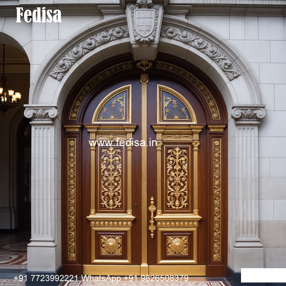 Traditional Door Design Front Main Door Design No-8496